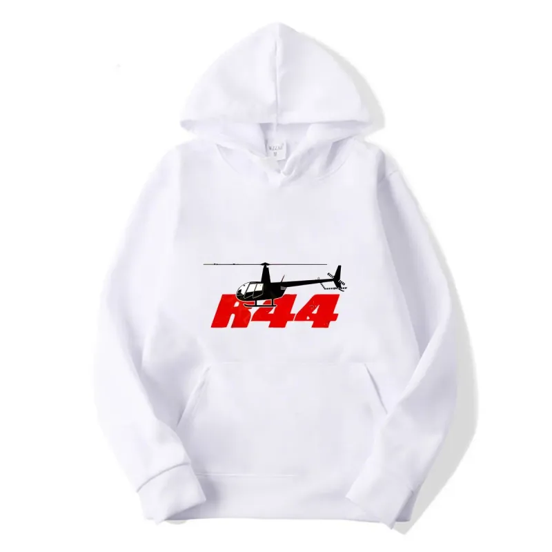 R44 Helicopter Pilot Aviation hoodies Snapback autumn long sleeves Knitted Bucket hoodies