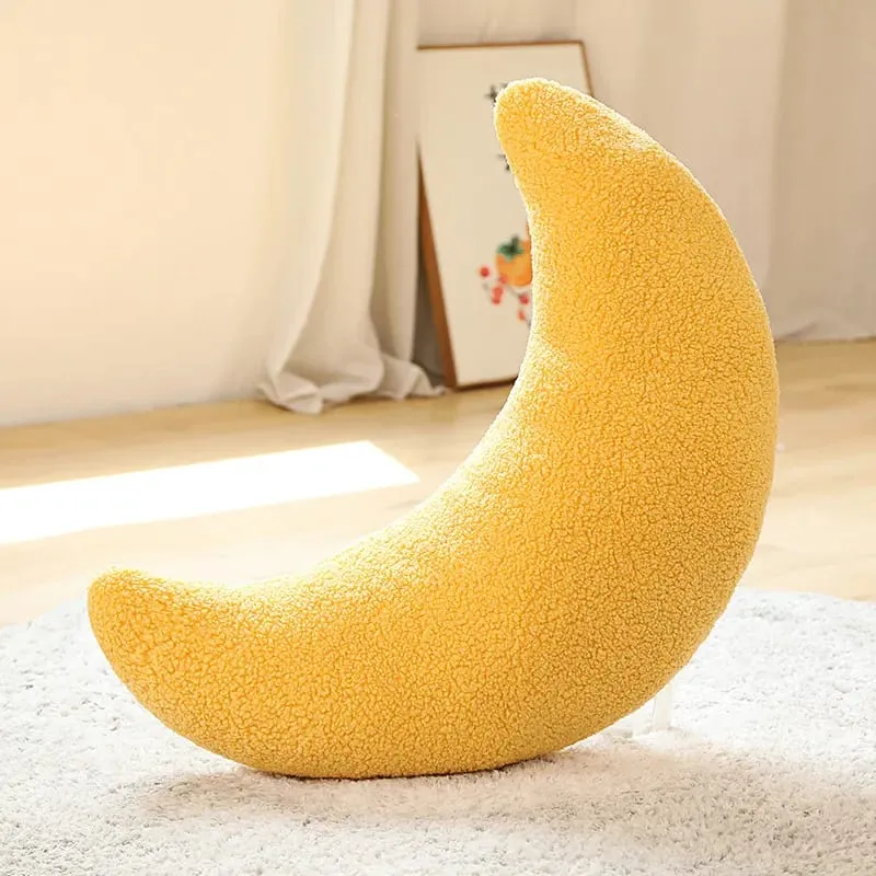 INS Popular Plush Yellow Moon Ball Shape Cushion Stuffed Donut Twist Bar Throw Pillow Home Decoration Room Pillow Birthday Gift — image 22