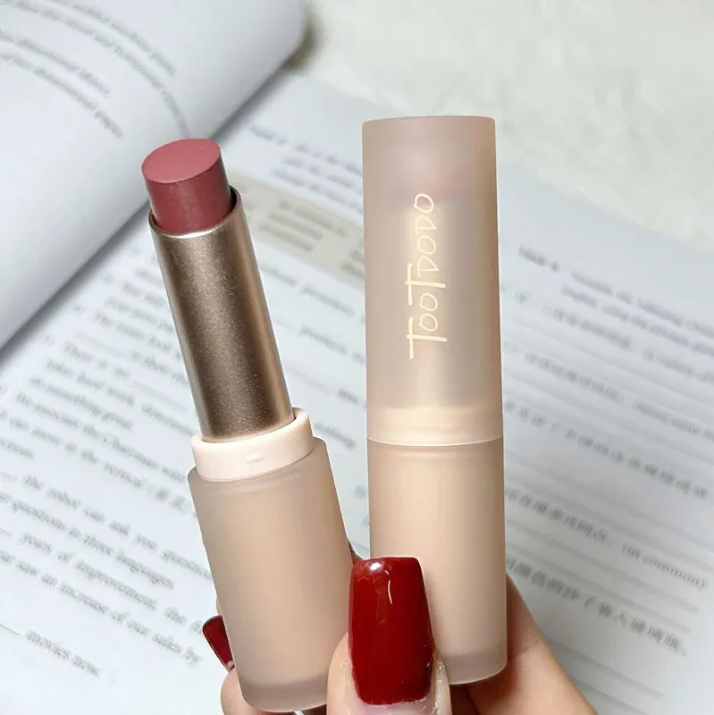 Toot Dodo Matte Lip Mud Cool Brown Low Saturation Waterproof Long Lasting Misty Lip Makeup — image 2