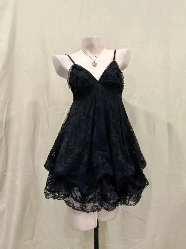 Summer New Vintage Elegant Woman Dress Strapless Bow Patchwork High Waist Puffy Mini Dress Female French Chic Sexy Outfits 2025 — image 15