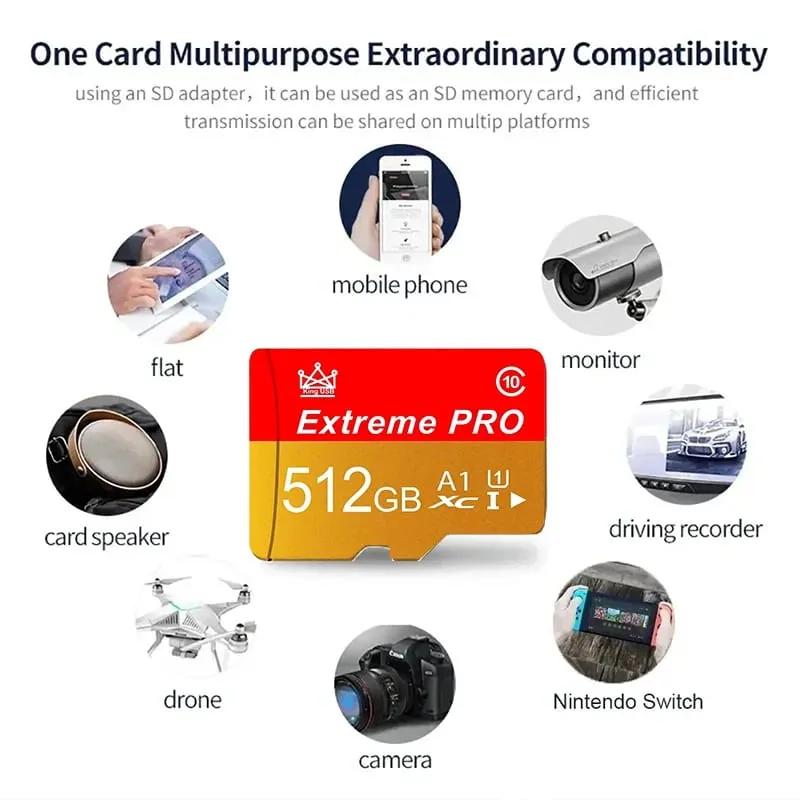 Hızlı Aktarım Dayanıklı Hafıza Kartı ve Mikro SD Kart SD Kartlar TF Kartları Güvenlik Kamerası CCTV için 32 GB / 64 GB / 256 GB / 512 GB — image 6