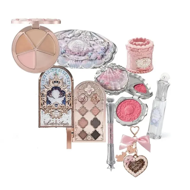 Flowerknows Makeup Gavesæt Little Angel Bunny Have Shell Smykker Lip Glaze Blusher Flower Know SWEETIE BEAR Blush Concealer