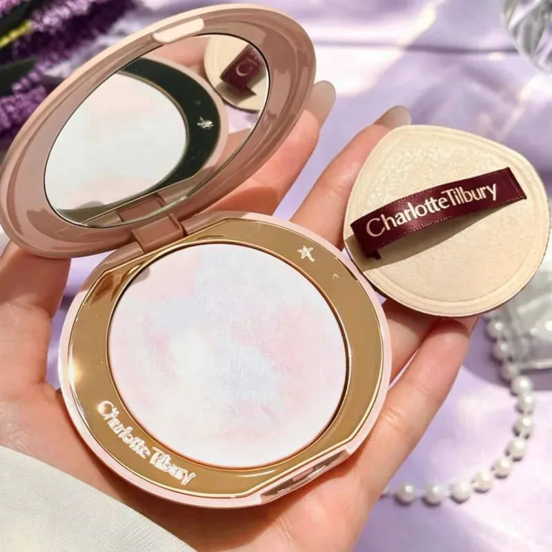 Charlotte Tilbury Setting Spray 16H Waterproof Weightless&Contour Wand Blendable Buildable&12Pan Eyeshadow Intensely Pigmented