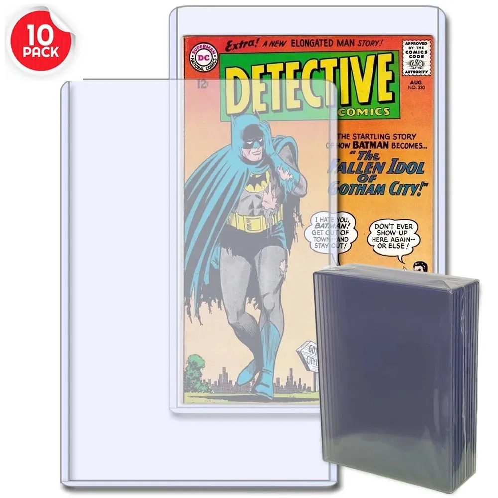 10Pcs Pack Comic Book Holder Case Inner Size 279x177x5mm UV Protective Sleeves Plastic Rigid Storage Case — image 1