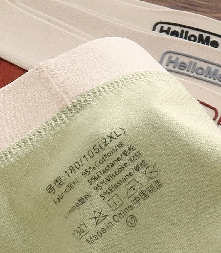 6Pcs/Men's Underwear High Quality Pure Cotton Boxer Shorts Anti-bacterial Breathable Sports Men Underwear Elasticity Large Size