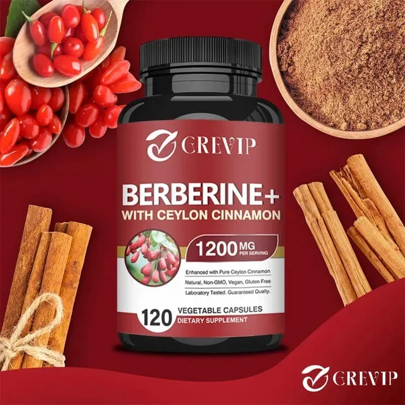Berberine with Ceylon Cinnamon Supplement - Immune System Cardiovascular & Gastrointestinal Function — image 5