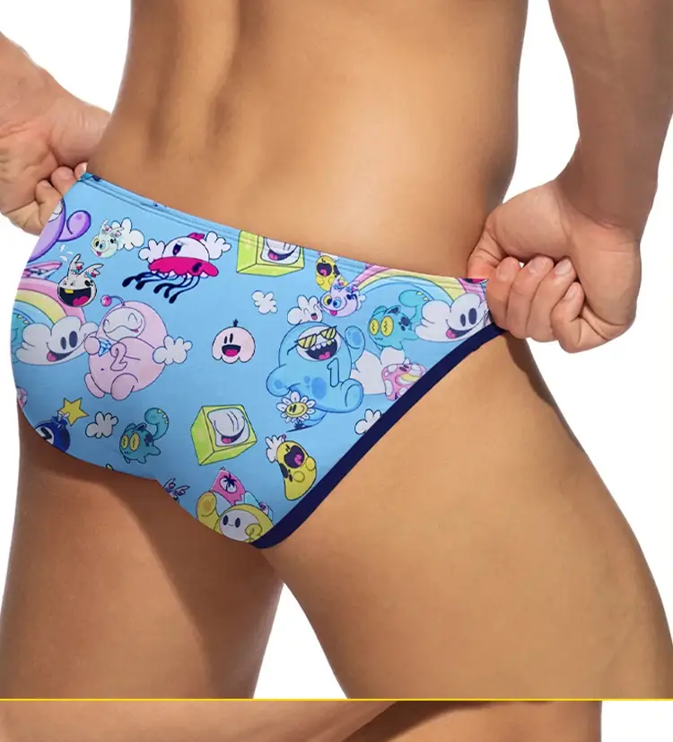 3PCS Hot Sale Modal Graffiti Printed Sexy Man Brief Underwear Men Underpant Quick Dry Slip Panties Jockstrap Men's Briefs Gaysex — image 14