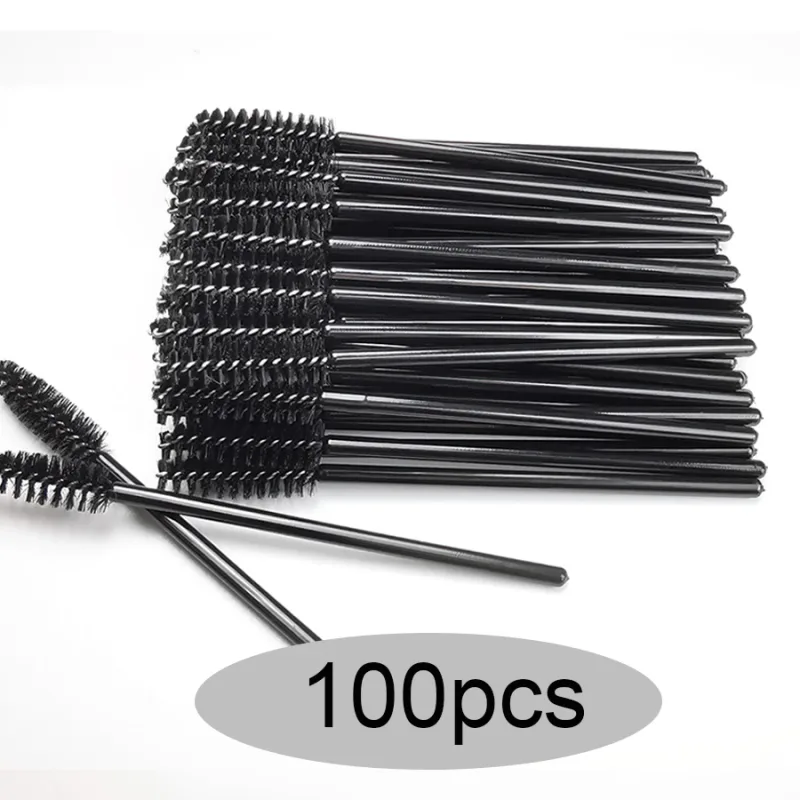 50/100/300/500pcs Eyebrow Eyelash Brushes Eyelash Spoolies Mascara Wands Applicator for Eyelash Extension Makeup Tool LAUKISS — image 15