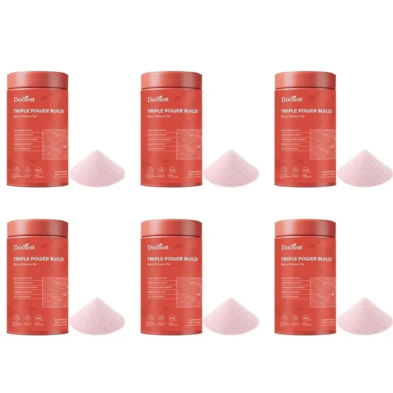 Docteat Triple Power Build 크레아틴 파우더, 크레아틴 HCL 크레아틴 일수화물 전해질 수화 혼합물 30회 제공량 — image 12