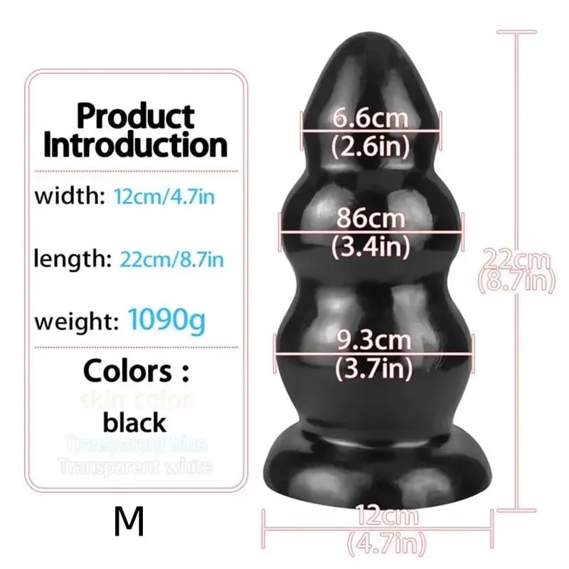 Super Huge Anal Plug Large Dildos ButtPlug Anus Expansion Prostate Massager with Suction Cup Sex Toys for Women Men Masturbator — image 9