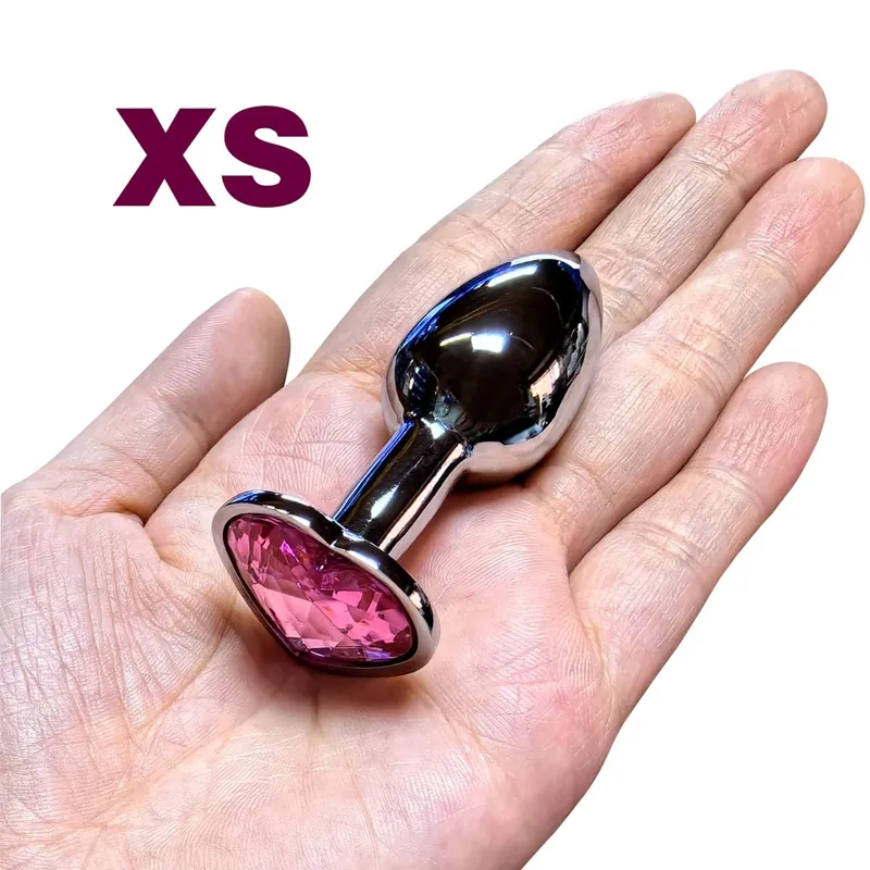 Heart Base Mini Smooth Metal Anal Plug Beginner Butt Plug Masturbation Stimulator Tool Sex Massager Adult Sex Toys For Man Women — image 10
