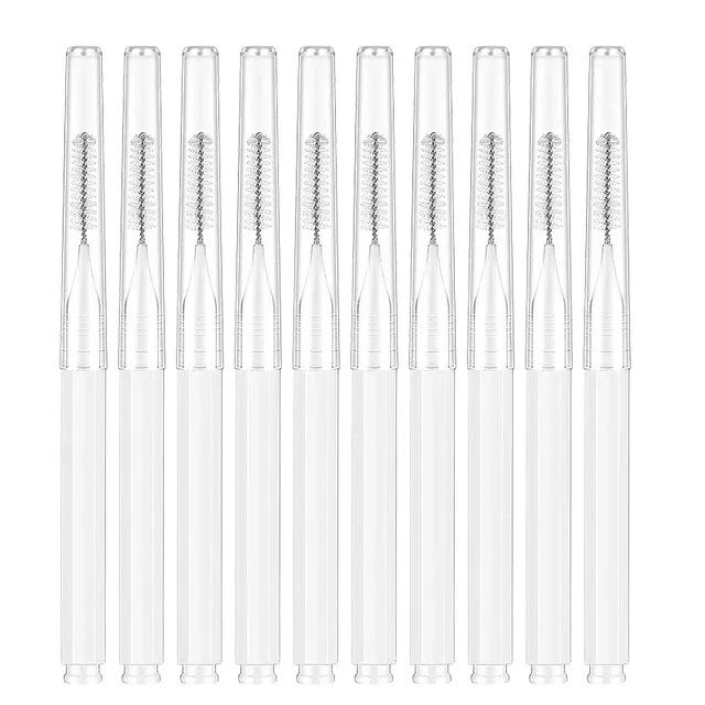 10/20 Pcs Eyebrow Brushes Mini Brow Lifting Brush Disposable Makeup Eyelash Tool Tooth Interdental Brush Lash Extension Supplies — image 11
