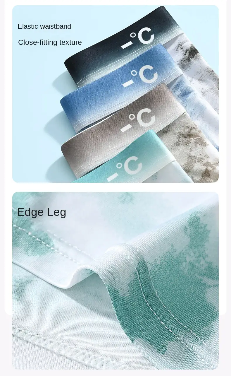 1Pcs Boxer Shorts Men's Ice Silk Underwear Male Underpants Breathable Sexy Thin Panties U Convex Lingerie Wholesale Lots L-6XL — image 11