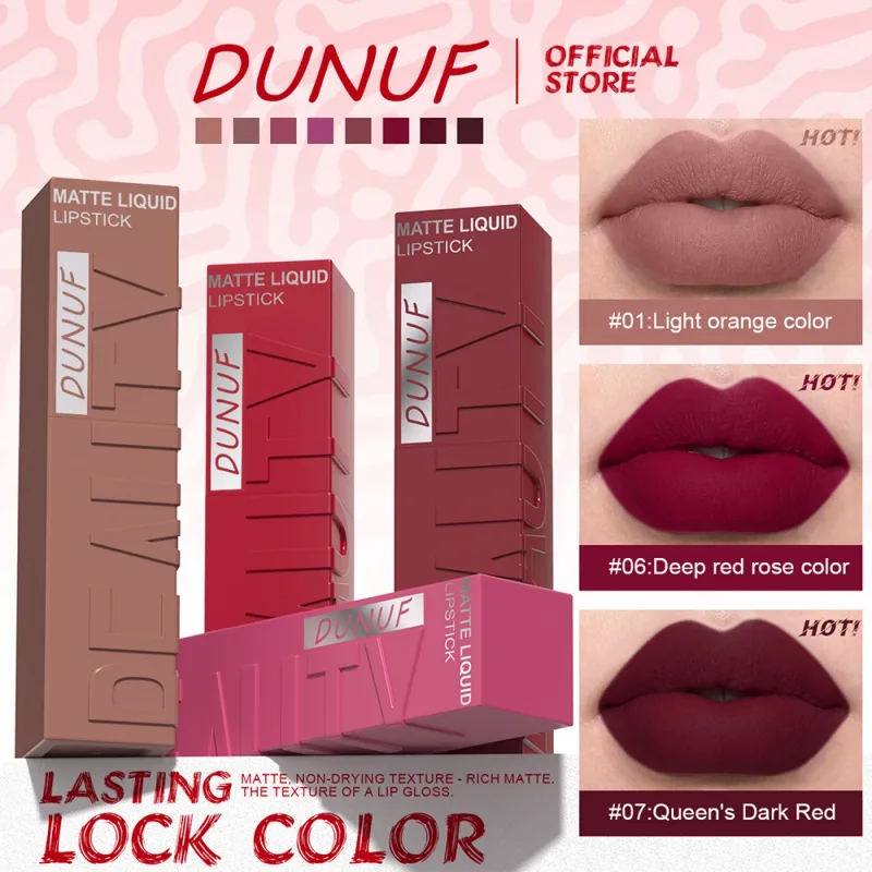 Lip Gloss Lipstick Easy To Color Waterproof Easy-color Sweat-proof Non-stick To Cups Y2K Fancy Fashion Suitable For Christmas — image 6