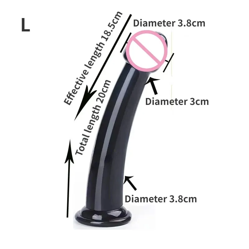 Silikon Anal Anal Wanita Butt Plug Silikon Buatan Penis Wanita Mainan Seks Wanita Dewasa Dildo Mainan untuk Gay — image 9