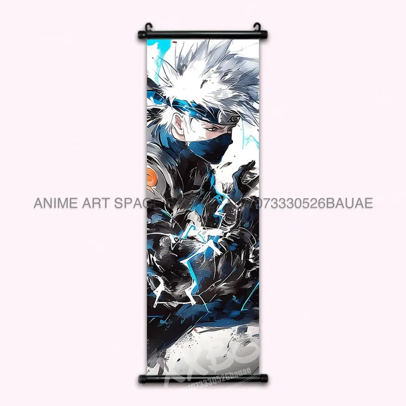 Anime Naruto Hanging Painting Hatake Kakashi Wall Art Scrolls Picture Uchiha Sasuke Home Decor Canvas Poster Haruno Sakura Mural — image 40