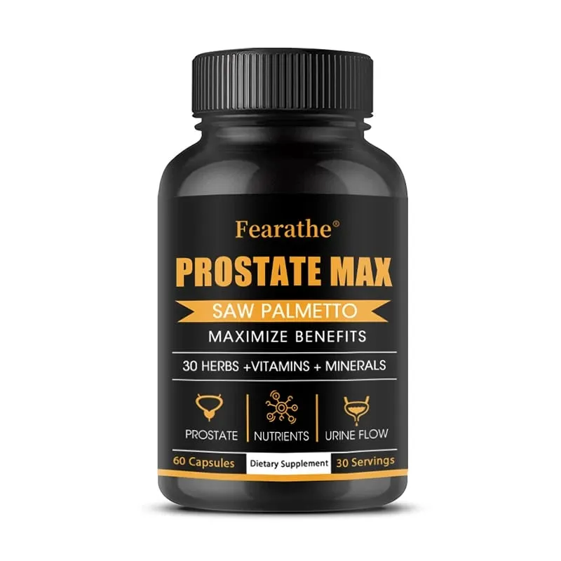 Saw Palmetto Prostate Supplement - 30 Plant Extracts Vitamins & Minerals for Men's Prostate Health Urination & Hair Growth — image 9
