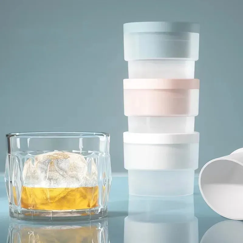 Ice Maker Food Grade Sphere Ice Mold Stackable Slow Melting DIY Ice Ball For Cocktail Whiskey Drink Home Bar Tools — image 3