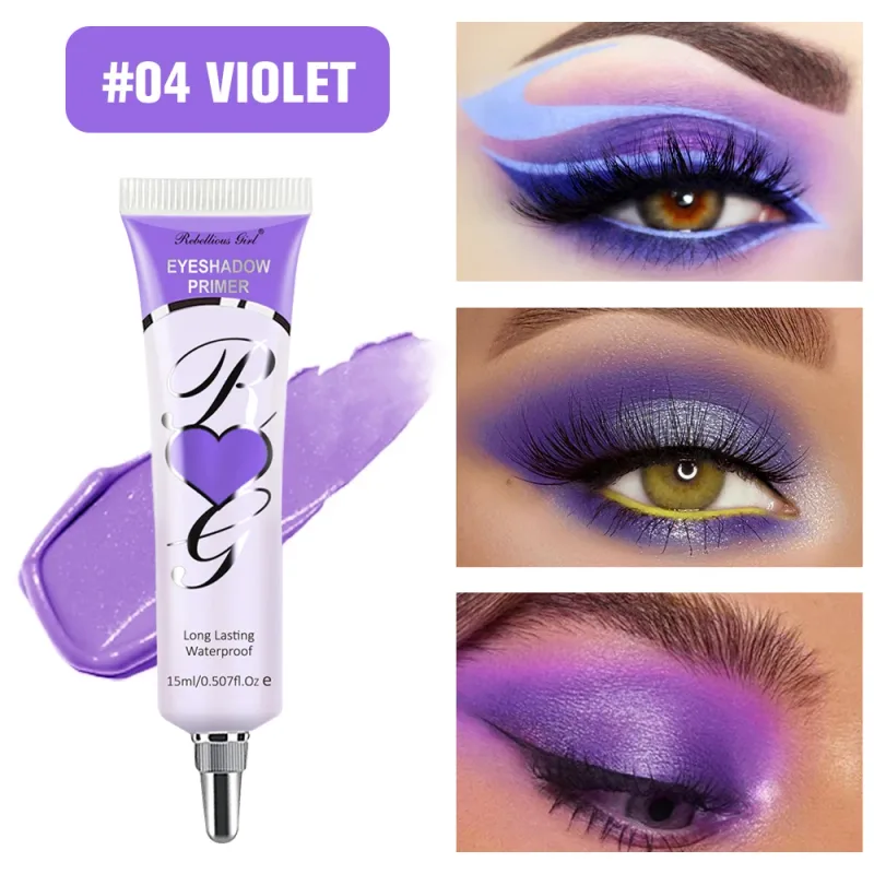 Prebase para sombra de ojos mate de 6 colores – Base para ojos con control de aceite a prueba de arrugas Prebase correctora de color de larga duración y resistente a las manchas — image 11