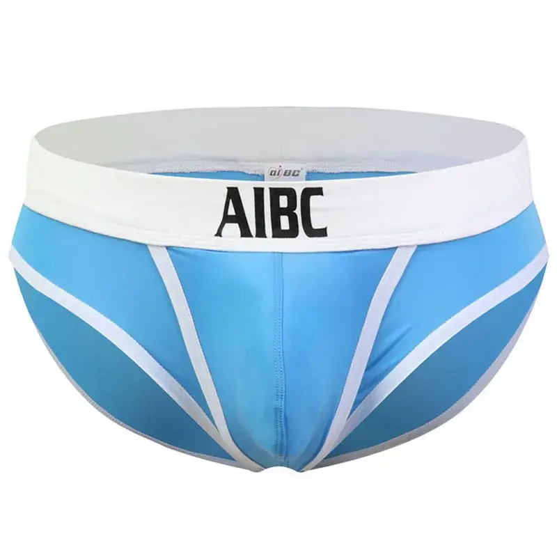 Mens Ice Silk Underwear Open Front Pouch Bulge Low Rise Briefs Sexy Underpants Comfortable Panties for Men — image 7