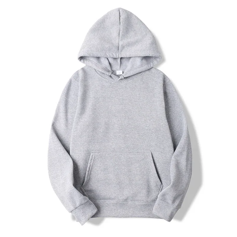 2024 Pullover Hoodies Spring and Autumn Long Sleeve Solid Color Hooded Sweatshirt Fashion Casual Male Outfit Sportwear Loose Fit — image 6