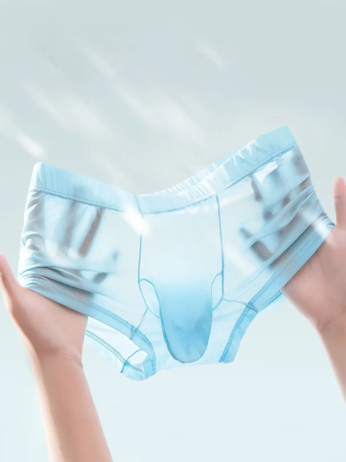 Seluar Boxer Lutsinar Seluar Dalam Seksi Lelaki Seluar Dalam Ultra Nipis Seluar Dalam Sutera Ais Seluar Dalam Seluar Dalam Licin Berkilat — image 21