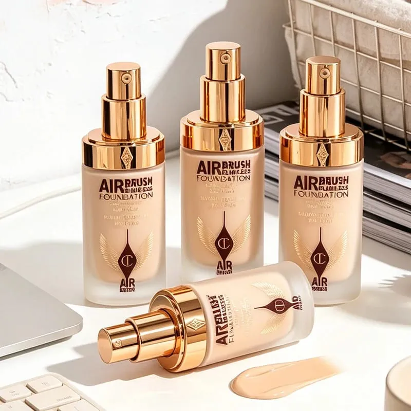 Charlotte Tilbury CT Makeup Set Base Makeup Antioxidant Powder Smooth Fine High Waterproof Skin-nourishing Essence Foundation — image 1