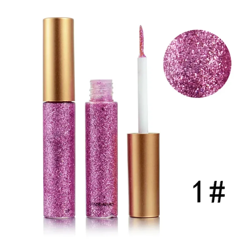 1pcs New Sexy Shining Glitter Liquid Eyeliner Pencil Diamond Shimmer Eye Liner Rose Gold Color Eyeliner Makeup for Eye Cosmetics — image 9