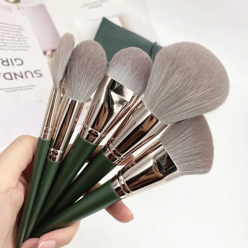 14Pcs Makeup Brushes Soft Makeup Tools Cosmetic Powder Eye Shadow Foundation Blush Blending Detail Eyebrow Lip Beauty
