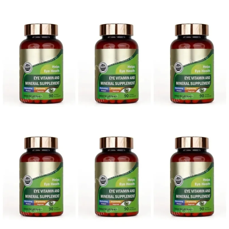 Lutein Eye Vitamins Capsules with Zeaxanthin Zinc Daily Eye Nutrition Supplement Eye Health Support for Adults 90 Count Bottle