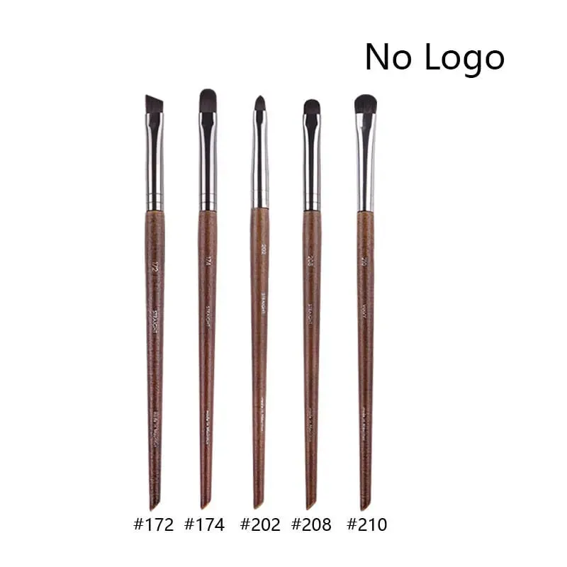 5pcs/set Natural Wood Eyeshadow Makeup Brushes Eye Detail Make Up Brush Concealer Crease Smudge Cosmetic tools Set Thin liner — image 15