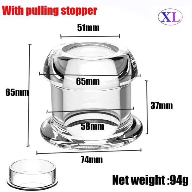Hollow Anal Plug With Stopper Vagina Anus Dilator Speculum Expander Buttplug Prostate Massage Sex Toys For Women Men Gay