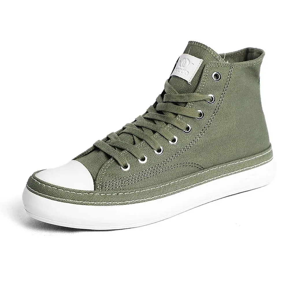 New Fashion Unisex Canvas Boots Men Sneaker Plus Size Women Vulcanized Canvas Shoes High Top Orange Casual Footwear Black 38-44 — image 3