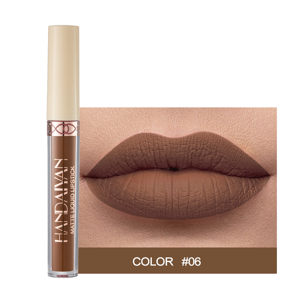 Waterproof Nude Matte Liquid Lipstick Non-stick Cup Lip Tint Makeup Matte Red Lip Gloss Cosmetics Long Lasting Lipsticks Make Up — image 14