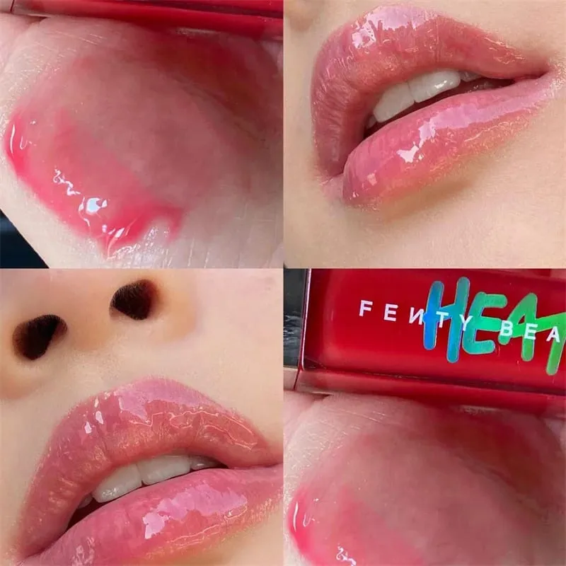 Hot Fenty Beauty Lip Gloss Lipstick Water Gloss Highlight Mirror Lasting FUSSY HEAT RIRI Sparkling Charming Moisturize Lip Care — image 14