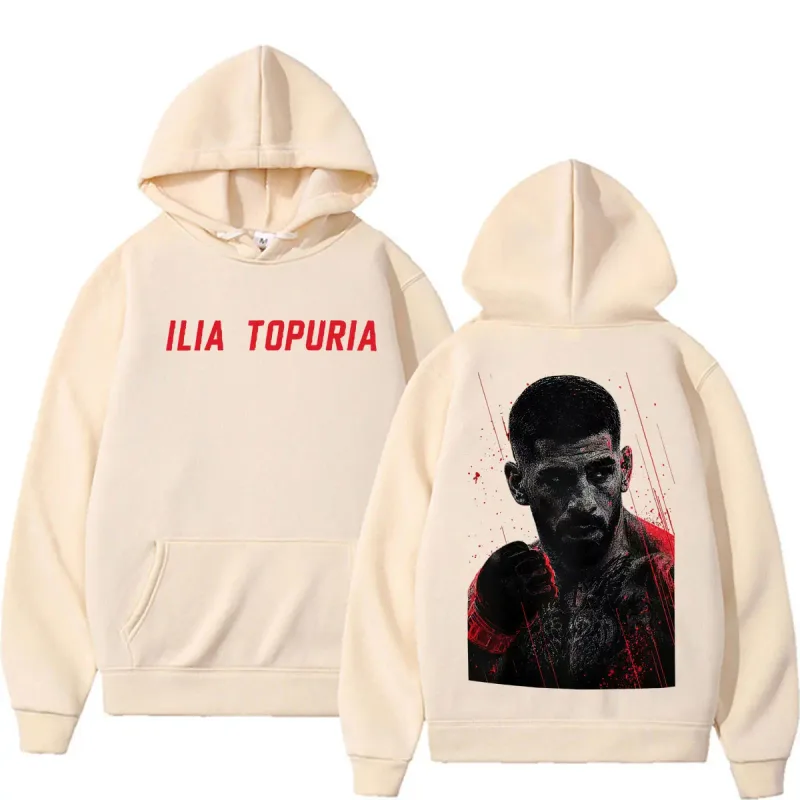 Ilia Topuria El Matador sudaderas con capucha gráficas Vintage ropa de hombre sudaderas estéticas de violencia jerséis casuales de lana ropa de calle — image 6
