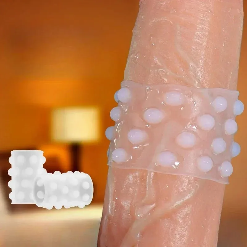 Transparent Penis Ring Beads Clitoris Stimulate Foreskin Correction Cock Rings Delay Ejaculation G-spot Massage Sex Toys for Men — image 3