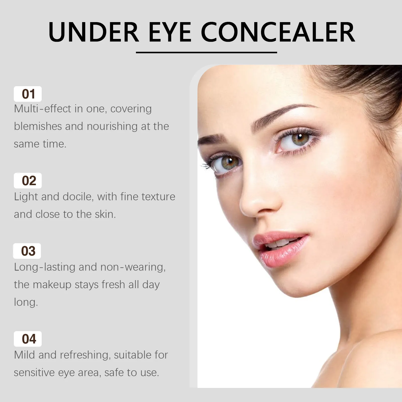 Eye Concealer Series Eye Blemishes Moisturizing Without Removing Makeup Light And Natural Fit Brighting Repair Concealer Makeup — image 2