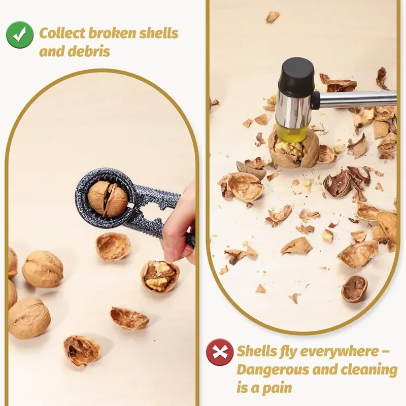 Pecan Nut Cracker Walnut Plier Opener Tool with Non-slip Handle — image 4