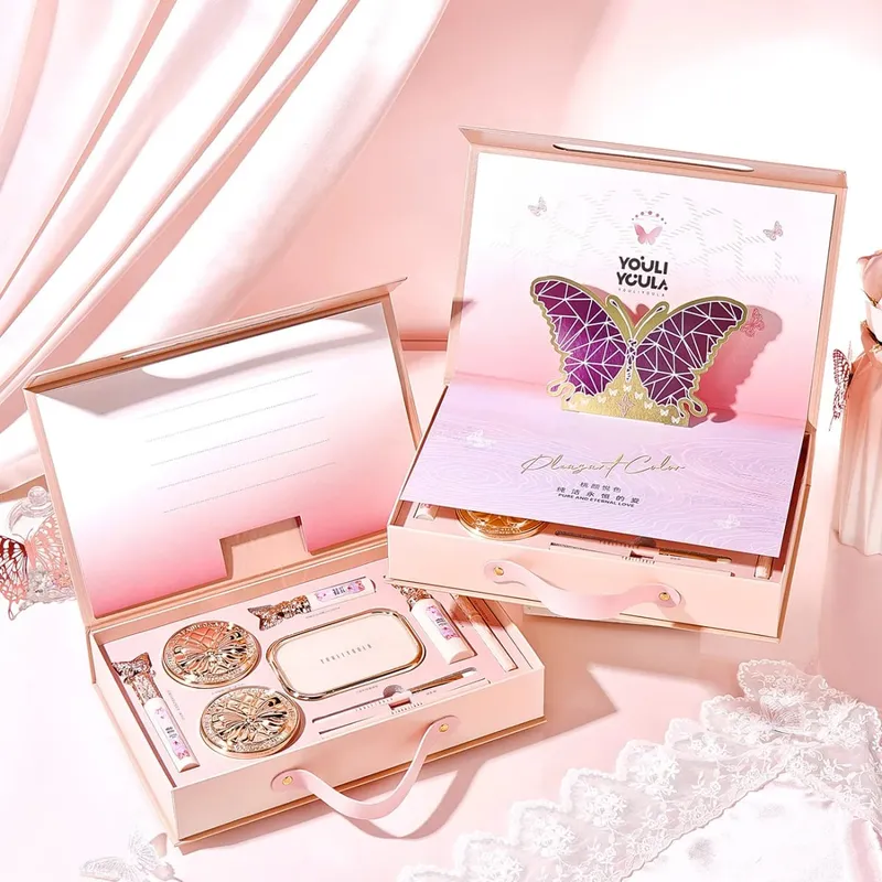 Make Up Sets Cosmetics Full Set Makeup Kit Lipstick Eyeshadow Eyebrow Pen Air Cushion BB Cream Mascara 9 Pcs Makeup Gift Box — image 5