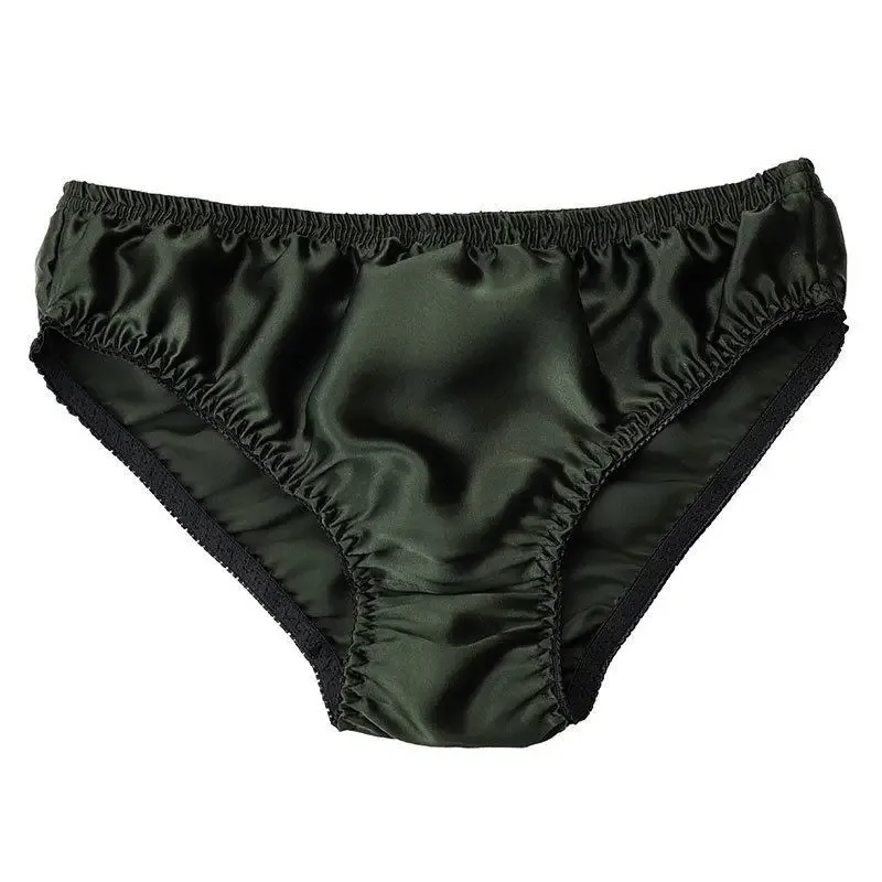 Hot-selling 100% silk panties male mulberry silk trigonometric underwear men briefs