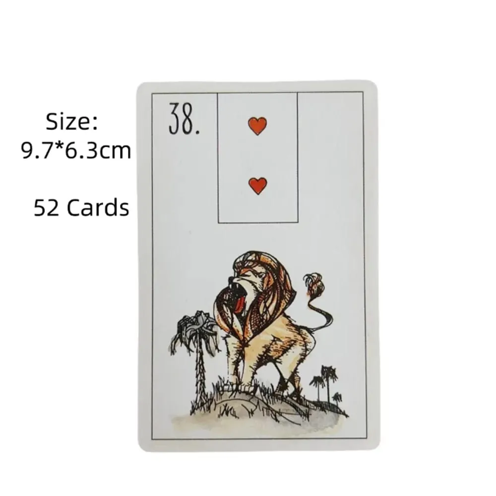 Kanske Lenormand Oracle kortlek för familjefest Högkvalitativ spådomsspådom Tarotkortlek — image 3