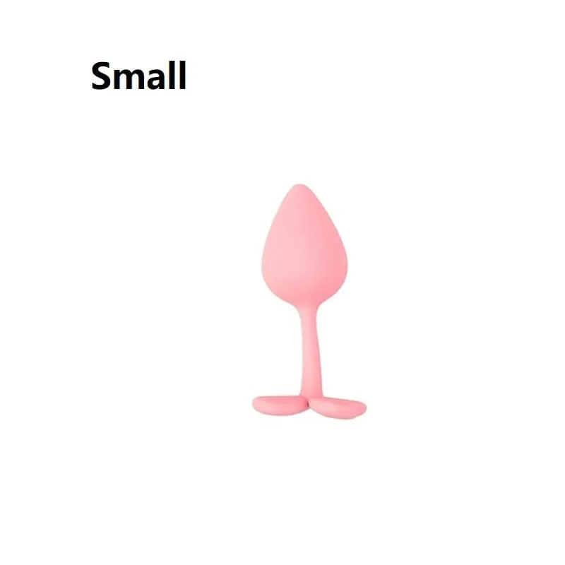 Silicone Anal Beads Butt Plug Set Mini Small Medium Large Anal Plug Four Leaf Clover Anal Trainer Sex Toy Men Women Gay