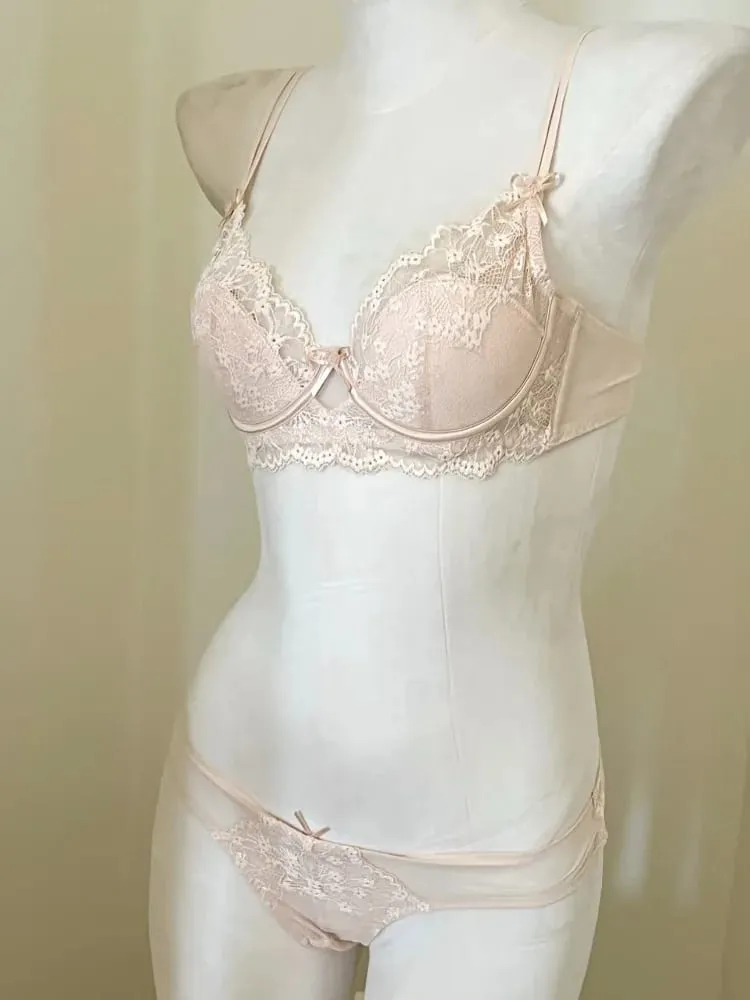 Conjunto de lencería Sexy para mujer, sujetador reductor de estilo francés, soporte para pechos grandes, Media Copa, aros suaves, sujetadores finos cómodos antiflacidez — image 6
