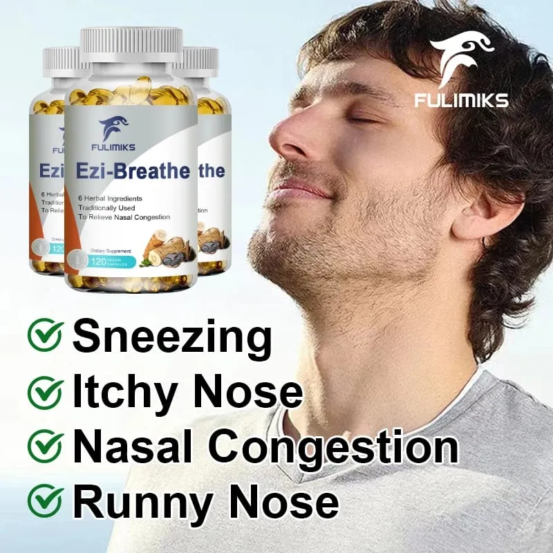 Kapsul Kesihatan Pernafasan & Hidung 6 Herba Melegakan Rhinitis Hidung Tersumbat & Menyokong Keselesaan Pernafasan — image 3