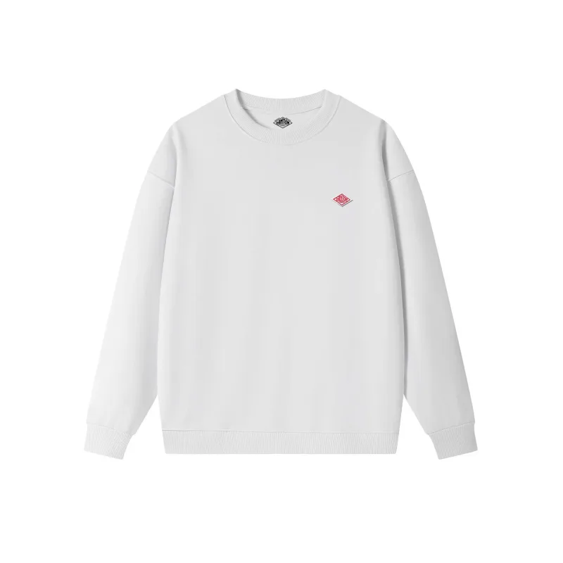 2025 nach Japan exportiert Herbst Dünne Sweatshirt Männer/Frauen Gleiche Stickerei Marke Baumwolle Oansatz Lange Hülse Lose Trainingsanzug Tops