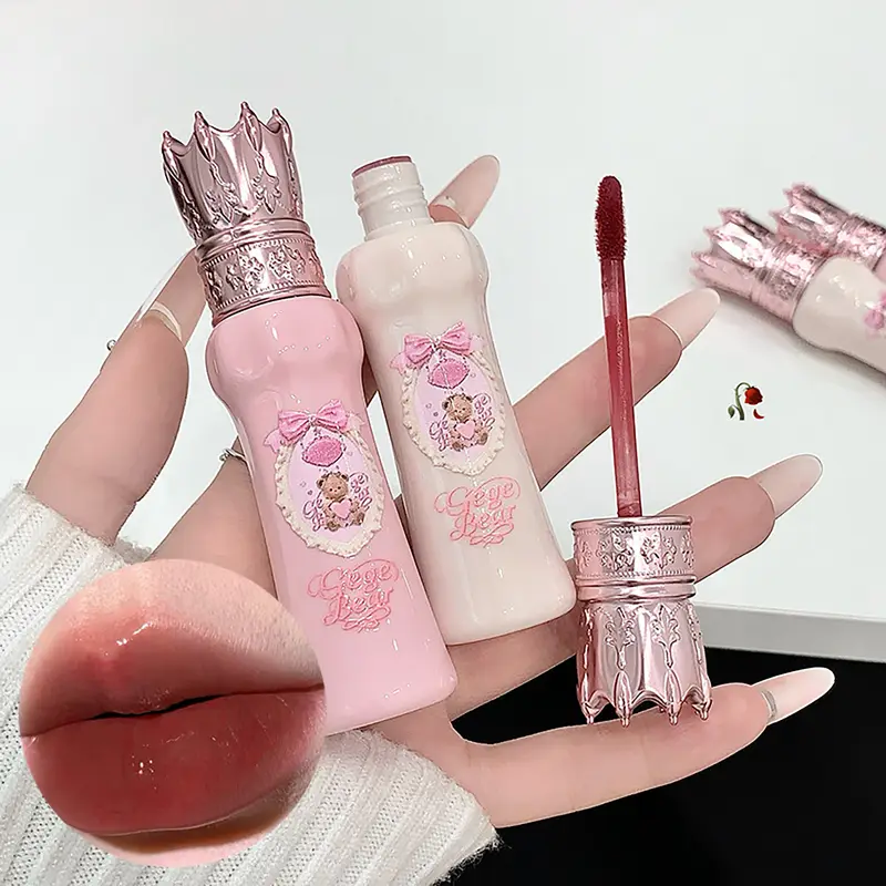 Gege Bear Milky Soft Lip Cream Velvet Matte Lip Glaze Waterproof Long Wear Non-Drying Lip Makeup — image 1