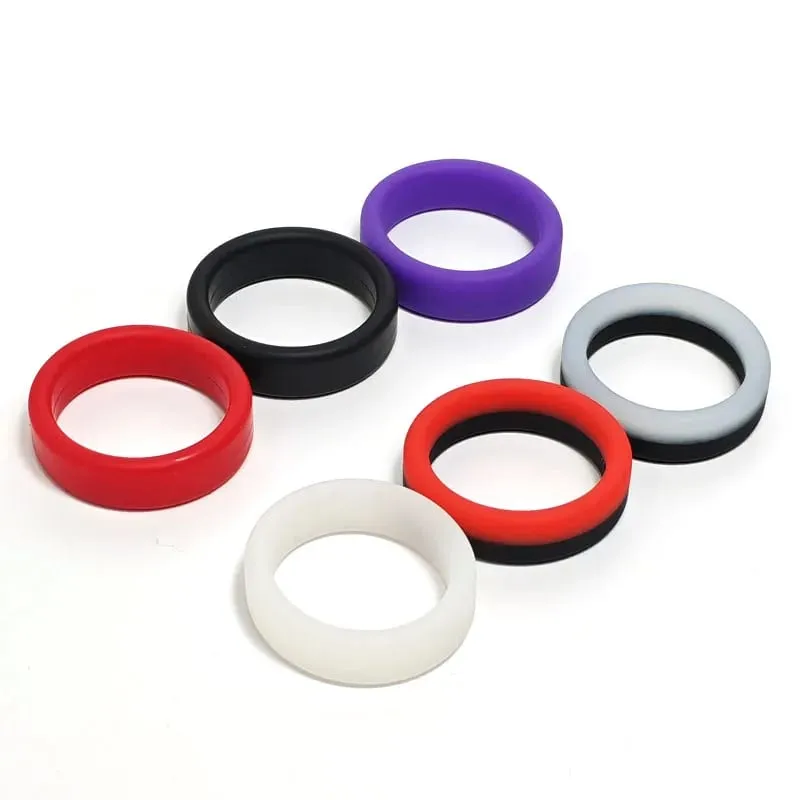3pcs/set Penis Ring Delay Ejaculation Silicone Reusable Semen Cock Rings on for Men Enlargement Sex Toys For Men Couple Rings — image 2
