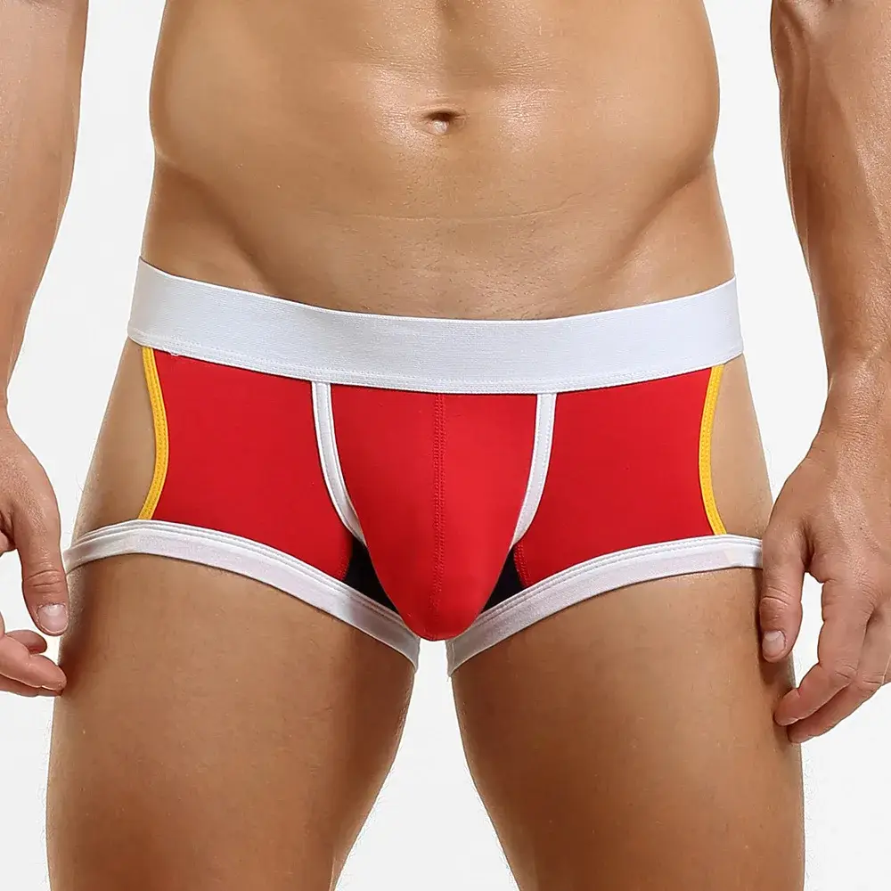Men's Low-Waist U-Shape Flat Briefs Underwear Trendy Side-Light Design Comfortable Innerwear for Men — image 27
