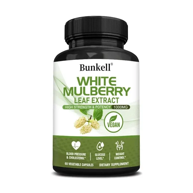 White Mulberry Leaf Extract 1000mg - 120 Capsules White Mulberry Leaf Non-GMO Gluten-Free Supplement High Strength & Potency — image 9